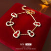 Women's Acrylic Bracelet With Zirconia And Flower Shape Highend Style