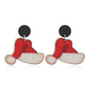 Women's Acrylic Earrings With Cartoon Character And Geometric Patterns For Festival