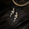 Women's Acrylic Flower And Feather Tassel Earrings Geometric Electroplated Statement Dangle Earrings Street Fashion Jewelry