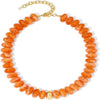 Women's Acrylic Geometric Bead Necklace With Stainless Steel Pendant Ball Chain And Handmade Beading Adjustable Choker