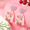 Women's Acrylic Geometric Christmas Tree Fashion Festival Earrings