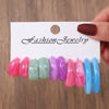Women's Acrylic Geometric Cshaped Handmade Earrings