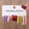 Women's Acrylic Geometric Cshaped Handmade Earrings