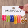 Women's Acrylic Geometric Cshaped Handmade Earrings