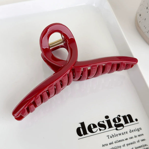 Women's Acrylic Geometric Grabber Hairpin Baking Varnish Hair Accessories