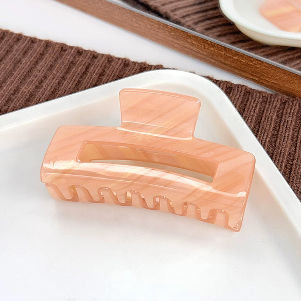 Women's Acrylic Geometric Square Handmade Shark Clip Hair Grab Clip