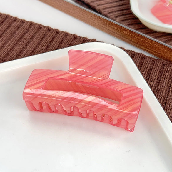 Women's Acrylic Geometric Square Handmade Shark Clip Hair Grab Clip