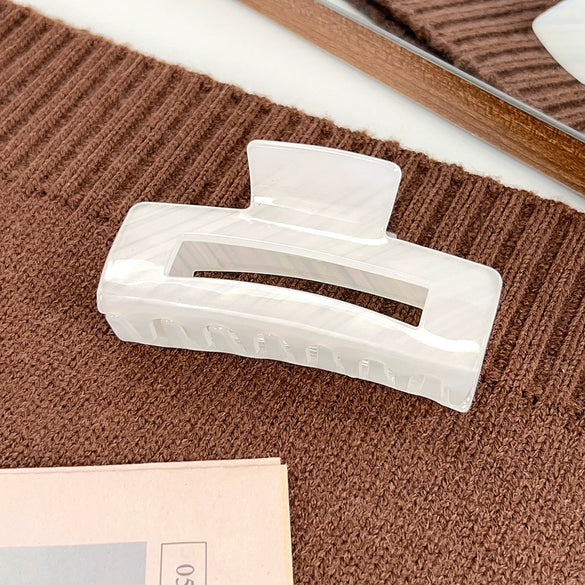 Women's Acrylic Geometric Square Handmade Shark Clip Hair Grab Clip