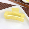 Women's Acrylic Geometric Square Handmade Shark Clip Hair Grab Clip