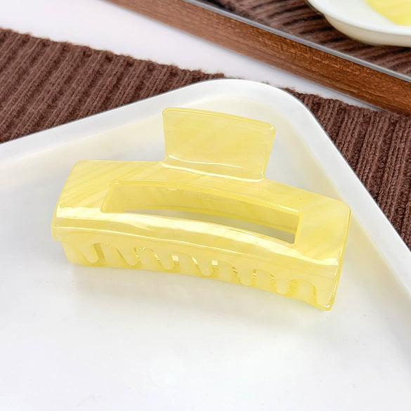 Women's Acrylic Geometric Square Handmade Shark Clip Hair Grab Clip