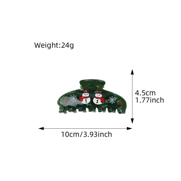 Women's Acrylic Handmade Cartoon Gingerbread Man Hair Shark Clip Hair Accessories