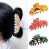 Women's Acrylic Handmade Cartoon Gingerbread Man Hair Shark Clip Hair Accessories
