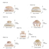 Women's Acrylic Handmade Fashion Ol Geometric Hollowout Semiround Hair Clip Hair Accessories