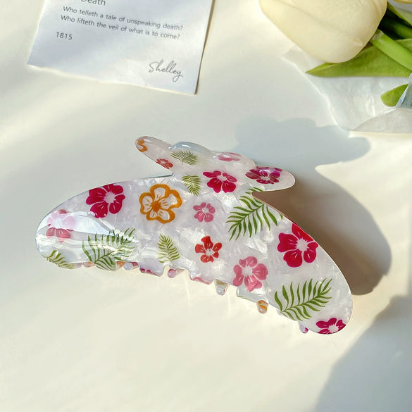 Women's Acrylic Handmade Small Fresh Fruit Shape Hair Grab Clip