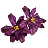 Women's Acrylic Large Flower Earrings With Plated Finish Simple Artistic Floral Statement Earrings