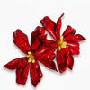 Women's Acrylic Large Flower Earrings With Plated Finish Simple Artistic Floral Statement Earrings