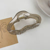 Women's Acrylic Large Shark Clip Headwear Stamping Hairpin
