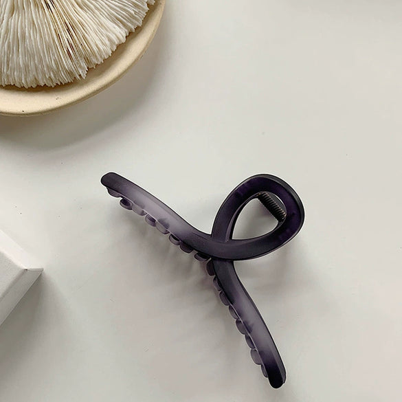 Women's Acrylic Matte Hair Clip French Retro Style With Baking Paint Treatment