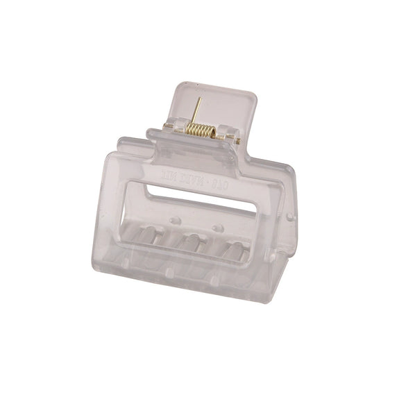 Women's Acrylic Rectangular Hairpin Claw Clip With Geometric Style And Baking Paint Treatment
