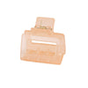 Women's Acrylic Rectangular Hairpin Claw Clip With Geometric Style And Baking Paint Treatment