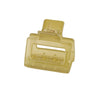 Women's Acrylic Rectangular Hairpin Claw Clip With Geometric Style And Baking Paint Treatment