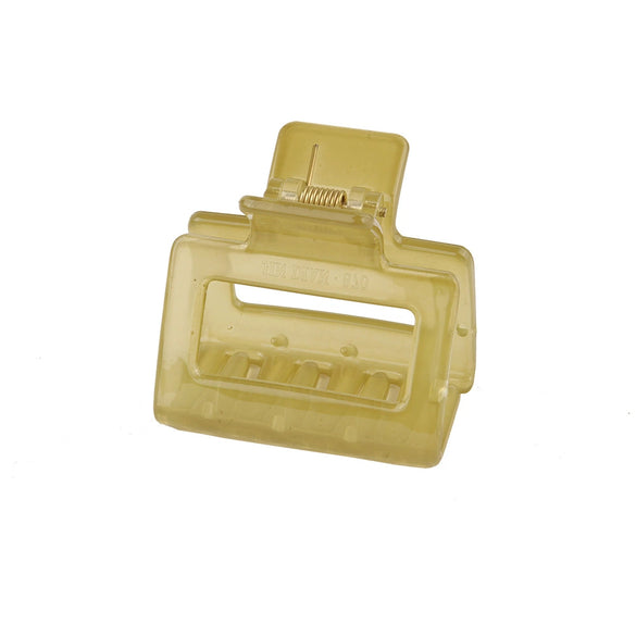Women's Acrylic Rectangular Hairpin Claw Clip With Geometric Style And Baking Paint Treatment