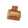 Women's Acrylic Rectangular Hairpin Claw Clip With Geometric Style And Baking Paint Treatment