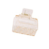 Women's Acrylic Rectangular Hairpin Claw Clip With Geometric Style And Baking Paint Treatment