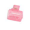 Women's Acrylic Rectangular Hairpin Claw Clip With Geometric Style And Baking Paint Treatment