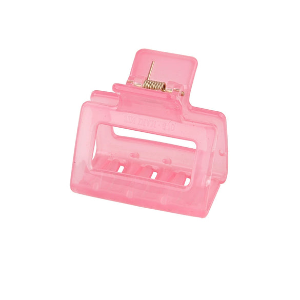 Women's Acrylic Rectangular Hairpin Claw Clip With Geometric Style And Baking Paint Treatment