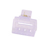 Women's Acrylic Rectangular Hairpin Claw Clip With Geometric Style And Baking Paint Treatment