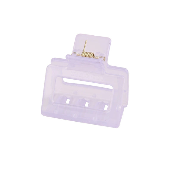 Women's Acrylic Rectangular Hairpin Claw Clip With Geometric Style And Baking Paint Treatment