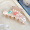 Women's Acrylic Semicircular Baking Paint Light Luxury Minimalist Vacation Style Hair Clip