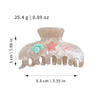 Women's Acrylic Semicircular Baking Paint Light Luxury Minimalist Vacation Style Hair Clip