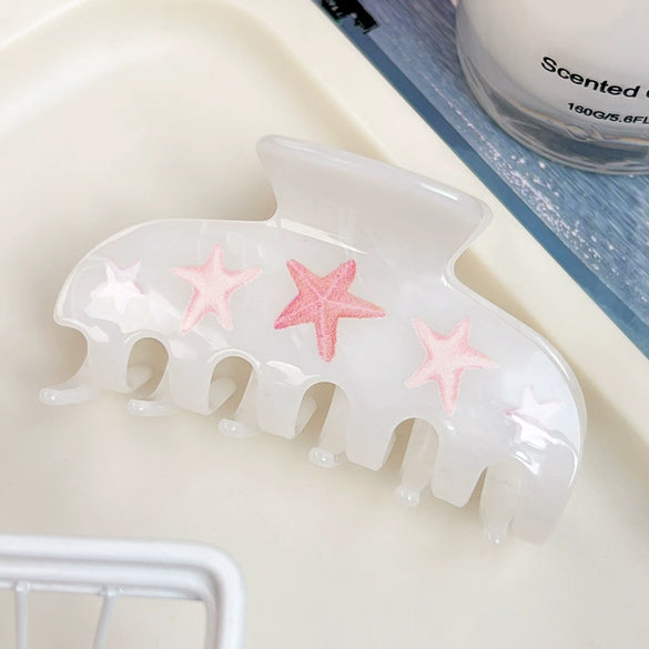 Women's Acrylic Semicircular Baking Paint Light Luxury Minimalist Vacation Style Hair Clip