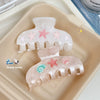Women's Acrylic Semicircular Baking Paint Light Luxury Minimalist Vacation Style Hair Clip