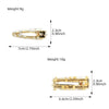 Women's Acrylic Square Side Clip Handmade Simple Leopard Style Hair Accessories
