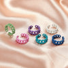Women's Adjustable Alloy Open Chain Ring Geometric Simple Finger Ring With Electroplated Finish