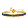Women's Adjustable Birthstone Bracelet Zircon Geometric Fashion Jewelry Accessories