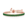 Women's Adjustable Birthstone Bracelet Zircon Geometric Fashion Jewelry Accessories
