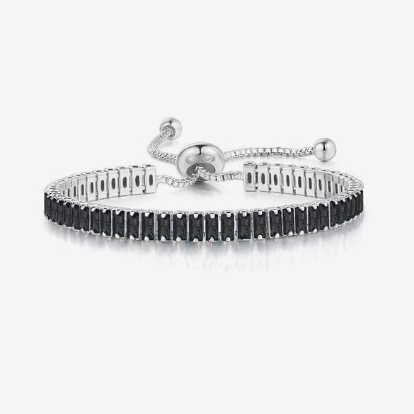 Women's Adjustable Birthstone Bracelet Zircon Geometric Fashion Jewelry Accessories