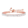 Women's Adjustable Birthstone Bracelet Zircon Geometric Fashion Jewelry Accessories