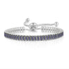 Women's Adjustable Birthstone Bracelet Zircon Geometric Fashion Jewelry Accessories