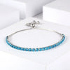 Women's Adjustable Color Zircon Geometric Style Highend Temperament Nonfading Crystal Bracelet For Women