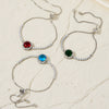 Women's Adjustable Geometric Bright Star Bracelet In Environmentally Friendly Copper With Colorful Zirconia Accents