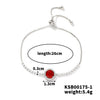 Women's Adjustable Geometric Bright Star Bracelet In Environmentally Friendly Copper With Colorful Zirconia Accents