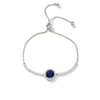 Women's Adjustable Geometric Bright Star Bracelet In Environmentally Friendly Copper With Colorful Zirconia Accents