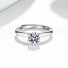Women's Adjustable Geometric Silver Ring With Electroplated Finish Simple Fashion Jewelry