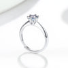 Women's Adjustable Geometric Silver Ring With Electroplated Finish Simple Fashion Jewelry