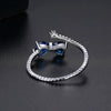 Women's Adjustable Open Bow Ring In Electroplated Copper Minimalist Geometric Fashion Jewelry For Wholesale